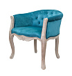 Низкое кресло ретро Kandy Blue Velvet №3