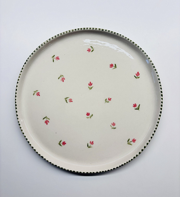 Тарелка "Цветочная" диаметр 19см в Москве Тарелка "Цветочная" диаметр 19см