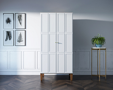 Шкаф "Andersen" двухстворчатый арт AN09WH