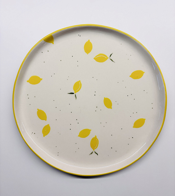 Тарелка "Лимонная" диаметр 19см