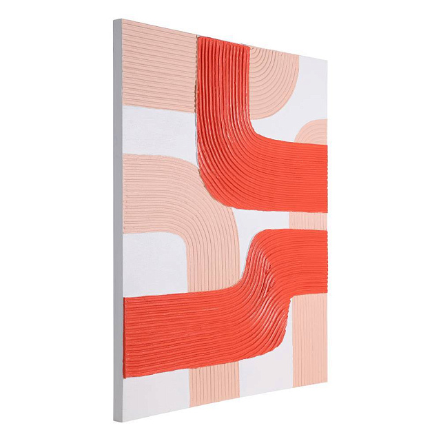 423163 Картина BESERAH, L800, B37, H1000, холст, дерево, белый, красный, розовый в Москве 423163 Картина BESERAH, L800, B37, H1000, холст, дерево, белый, красный, розовый