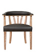 Стул в стиле ретро Tanner Genuine Brown Leather №0