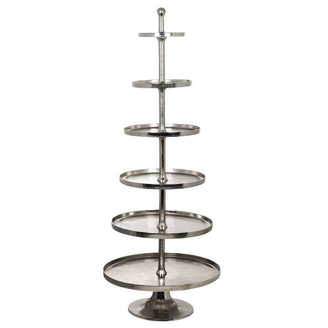 427652 Блюдо-этажерка декоративное BABIRIK H2060 алюминий, хром в Москве 427652 Блюдо-этажерка декоративное BABIRIK H2060 алюминий, хром