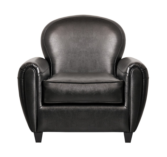 Кожаное кресло черное Flog в Москве Кожаное кресло черное Flog