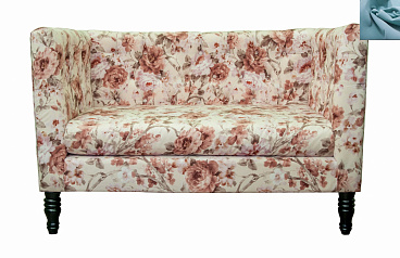 Диван прованс Rose Flower голубой