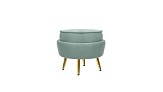 Кресло с пуфом ракушка Pearl Green №3