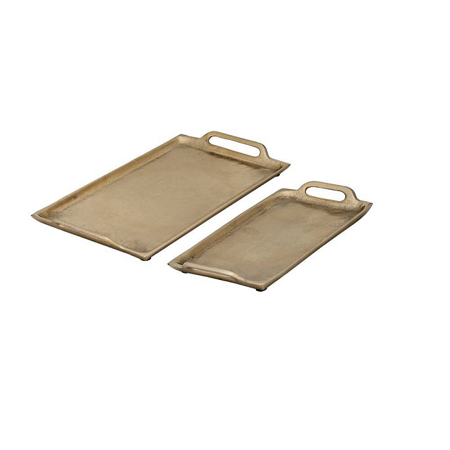 427315 Поднос ISESAKI (комп. 2шт.), L310, B310, H25 алюминий золотой в Москве 427315 Поднос ISESAKI (комп. 2шт.), L310, B310, H25 алюминий золотой