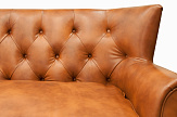 Кожаный диван лофт Tesco коричневый №3