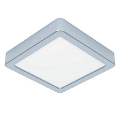 900649 Накладной светильник FUEVA 5, 11W (LED), 3000K, IP44, L160, B160, H28, сталь, хром / пластик, белый