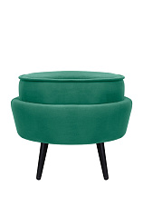 Пуф Pearl Adorn Green V2 на черных ножках
