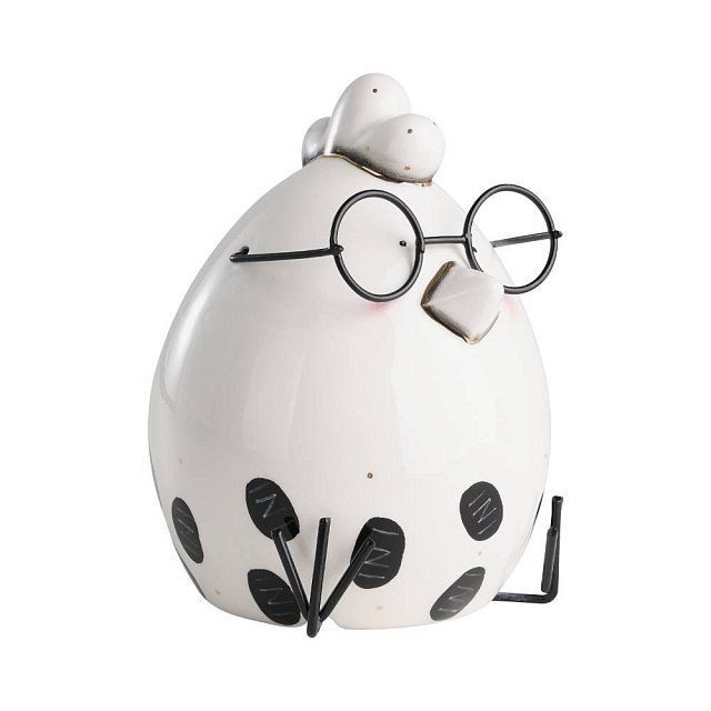 427918 Фигурка Цыпленок LANDJUT ?120, H160 керамика, белый, радужный в Москве 427918 Фигурка Цыпленок LANDJUT ?120, H160 керамика, белый, радужный