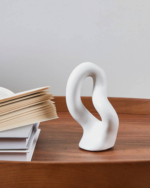 421244 Ваза декоративная AMBILOBE, L95, B70, H150, керамика, белый в Москве 421244 Ваза декоративная AMBILOBE, L95, B70, H150, керамика, белый