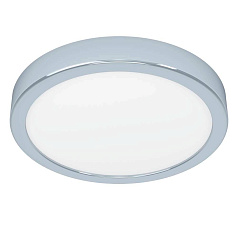 900641 Накладной светильник FUEVA 5, 17W (LED), 3000K, IP44, ?210, сталь, хром / пластик, белый