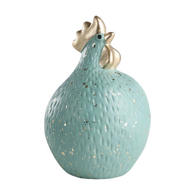 427941 Фигурка Курица SAIDANE ?100, H155 керамика, мятный зеленый, золотой в Москве 427941 Фигурка Курица SAIDANE ?100, H155 керамика, мятный зеленый, золотой