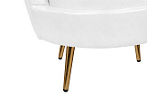 Низкое кресло Pearl White №6