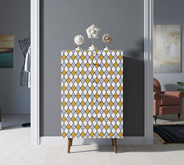 Комод высокий "Berber" принт 22 арт BB10/Print_22