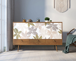 Комод "Berber" три дверки и три ящика 27 принт арт BB24/Print_27