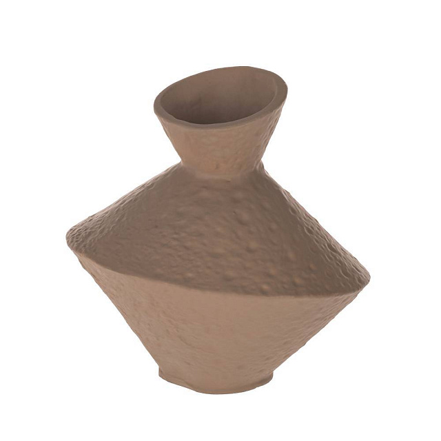 421156 Ваза декоративная CANTILAN, L150, B150, H160, алюминий, песочный в Москве 421156 Ваза декоративная CANTILAN, L150, B150, H160, алюминий, песочный