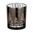 422516 Подсвечник рождественский LUKUT, стекло/коричневый/серебро, 88?100х88 мм №0