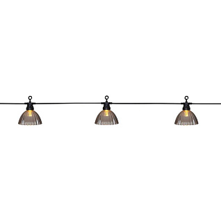 Уличные огоньки  CUBONE, LED 12X0,066W, IP44, L4950, B90, H105, пластик, серый, черный/пластик, полупрозрачный