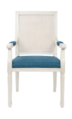 Мягкий стул с подлокотниками Wilton White в Москве