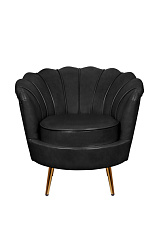 Низкое кресло ракушка Pearl Black V2 в Москве