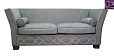 Трехместный диван арт-деко Volte Grey фиолетовый цвет