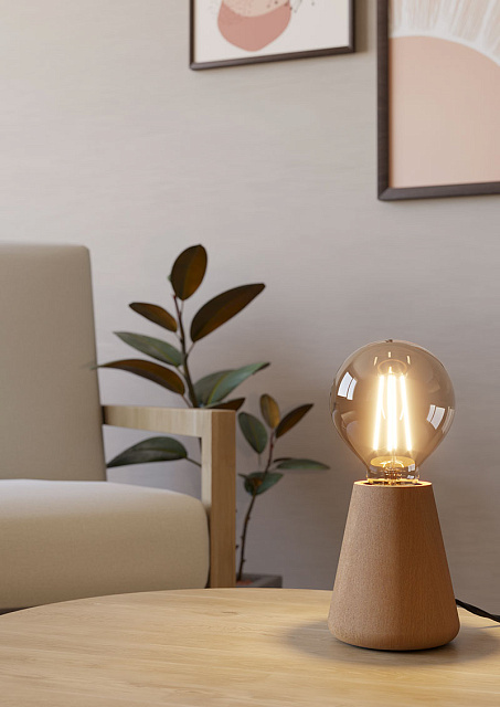 44014 Настольная лампа ASBY, H100, ?85, дерево, светло-коричневый в Москве 44014 Настольная лампа ASBY, H100, ?85, дерево, светло-коричневый