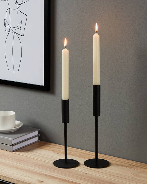 422005 Подсвечник JELLICOE, B260, ?85, сталь, черный в Москве 422005 Подсвечник JELLICOE, B260, ?85, сталь, черный