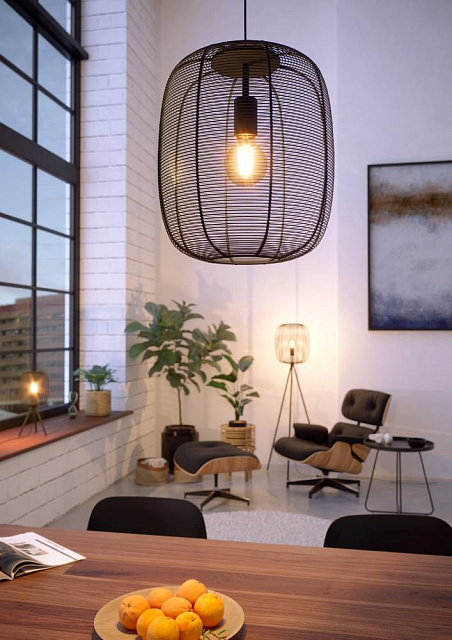 43965 Подвесной светильник (люстра) RINROE, 1X40W (E27), ?325, сталь, черный