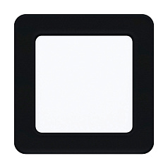 99187 Светодиодный встраиваемый светильник FUEVA 5, 5,5W (LED), 117х117, ET26, 700lm, 4000K, сталь, черный