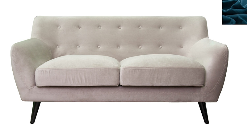 Двухместный диван Albert 10 цвет синий в Москве Двухместный диван Albert 10 цвет синий