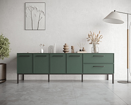 Комод с четырьмя дверками и двумя ящиками "Nicole" арт NEM04G