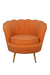 Низкое кресло Pearl Orange Boucle №0