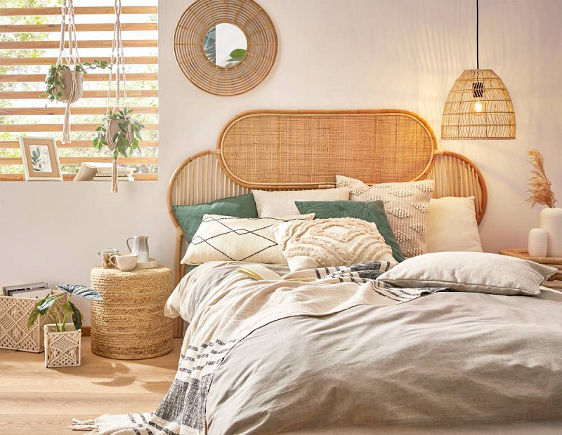 425029 Зеркало декоративное MITSUKE, B25, ?550, дерево, зеркальное стекло, натуральный в Москве 425029 Зеркало декоративное MITSUKE, B25, ?550, дерево, зеркальное стекло, натуральный