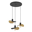 390395 Подвес SACEDA, 3x40W(E27), сталь, черный, золотой №0