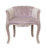 Низкое кресло ретро Kandy Pink Velvet