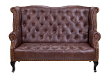 Кожаный дизайнерский диван лофт Royal Sofa Brown №0