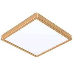 Светодиод настенно-потолочн свет-к FUEVA 5,20,5W(LED), 285x285, 2400lm, 3000K, сталь, латунь брашированный, пластик, белый