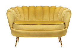 Дизайнерский двухместный диван Pearl Double Yellow в Москве