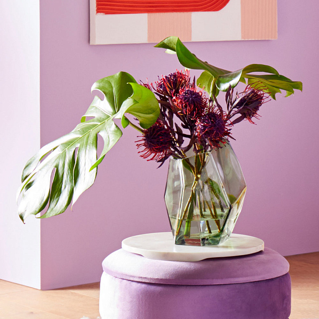 427254 Тарелка декоративная SIAYAN, L300, B300, H20, мрамор, белый в Москве 427254 Тарелка декоративная SIAYAN, L300, B300, H20, мрамор, белый