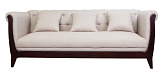Классический диван Delvin красный №1