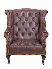 Каминное кожаное кресло Royal Brown в Москве