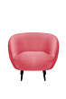 Мягкое кресло Small Benee Karmin на черных ножках №1
