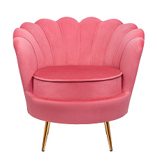 Низкое кресло ракушка Pearl Karmin