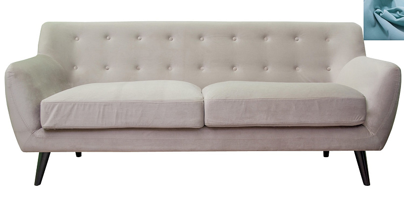 Диван с мягкими подлокотниками Albert 8 цвет голубой в Москве Диван с мягкими подлокотниками Albert 8 цвет голубой