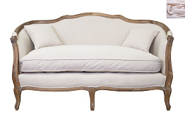 Двухместный диван ампир Darcy 2 цвет розовый