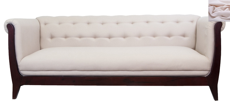 Классический диван Delvin розовый