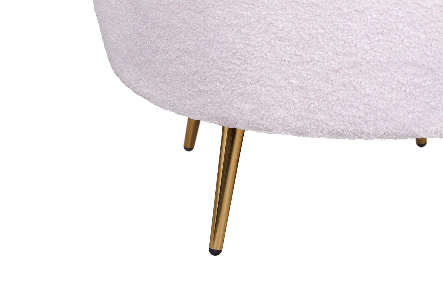 фото Низкое кресло ракушка Pearl Pink Boucle в интерьере в Москве