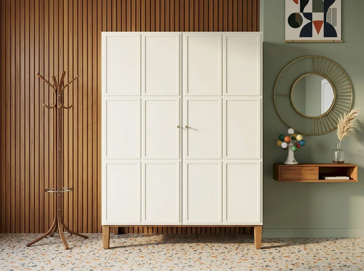 купить Шкаф "Андерсен (Andersen)" широкий двухстворчатый арт AN27WH